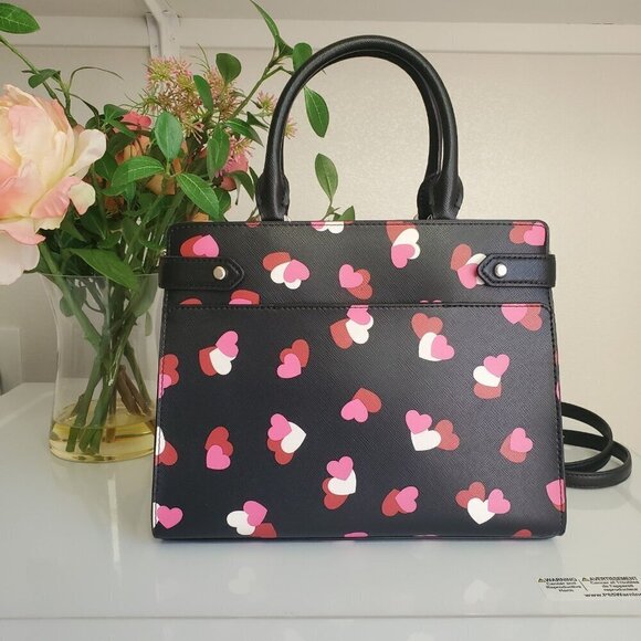 Kate Spade heart print handbag and wallet set - Picture 2 of 7